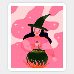 I put a spell on you potion. Witches brew illustration Sticker